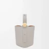 Mini Pebble bucket in smooth calfskin Shell Grey Mini Pebble bucket in smooth calfskin Shell Grey