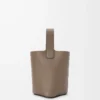 Mini Pebble bucket in soft grained calfskin Taupe Mini Pebble bucket in soft grained calfskin Taupe