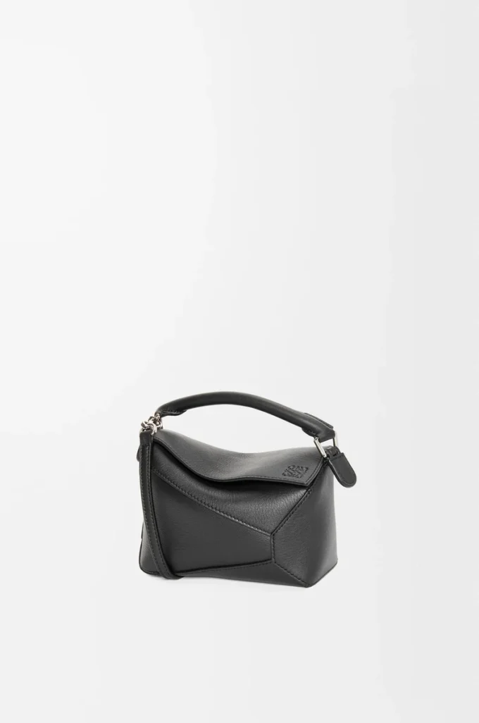 Mini Puzzle Edge bag in classic calfskin Black Mini Puzzle Edge bag in classic calfskin Black