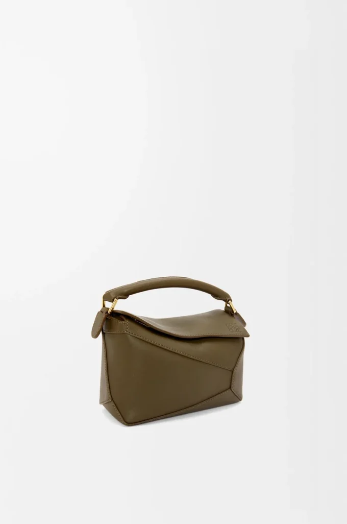 Mini Puzzle Edge bag in classic calfskin Dark Khaki Mini Puzzle Edge bag in classic calfskin Dark Khaki