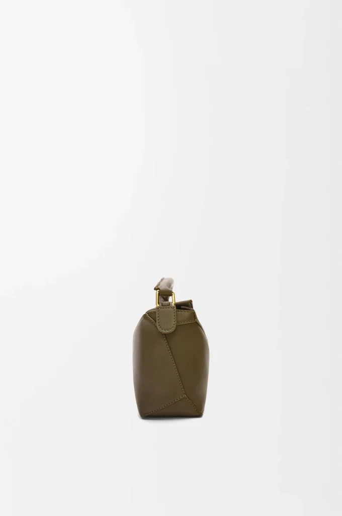Mini Puzzle Edge bag in classic calfskin Dark Khaki Mini Puzzle Edge bag in classic calfskin Dark Khaki
