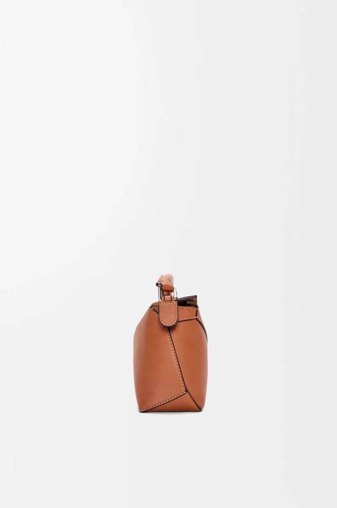 Mini Puzzle Edge bag in classic calfskin Tan Mini Puzzle Edge bag in classic calfskin Tan