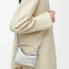 Mini Puzzle Edge bag in laminated lambskin Silver