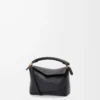 Mini Puzzle Edge bag in soft grained calfskin Black Mini Puzzle Edge bag in soft grained calfskin Black