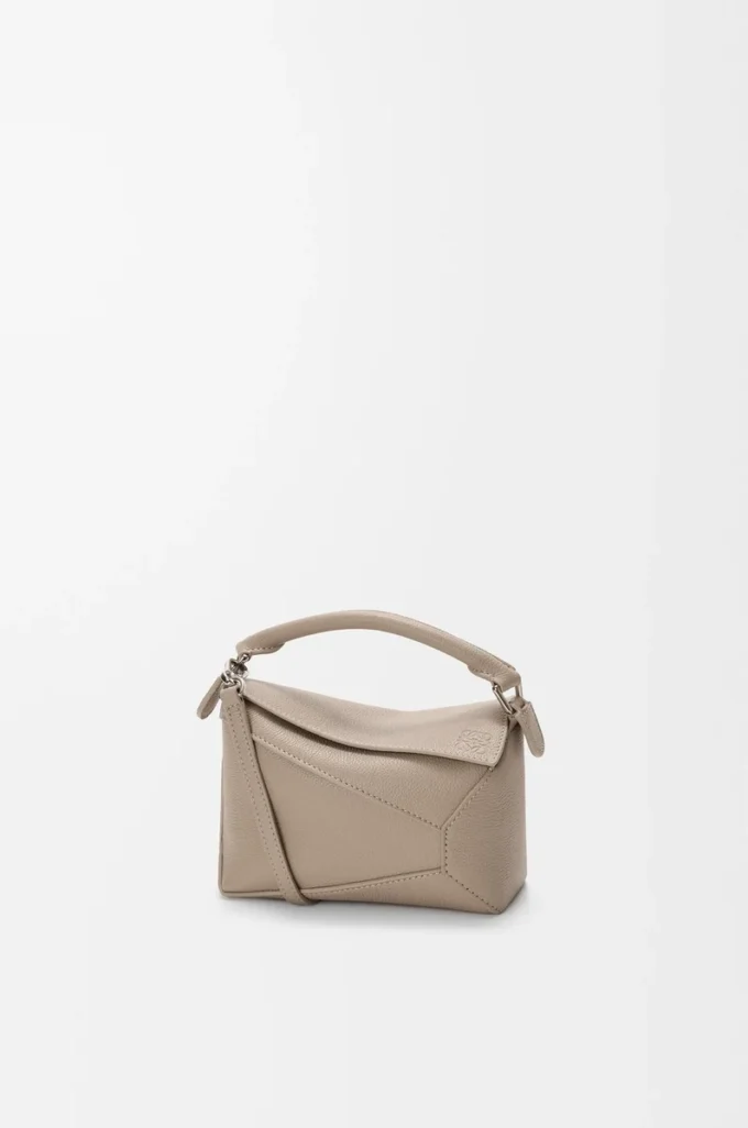 Mini Puzzle Edge bag in soft grained calfskin Clay Mini Puzzle Edge bag in soft grained calfskin Clay