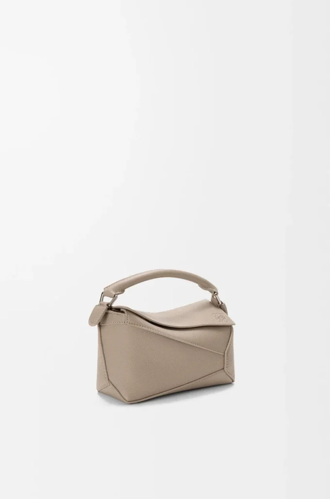 Mini Puzzle Edge bag in soft grained calfskin Clay Mini Puzzle Edge bag in soft grained calfskin Clay