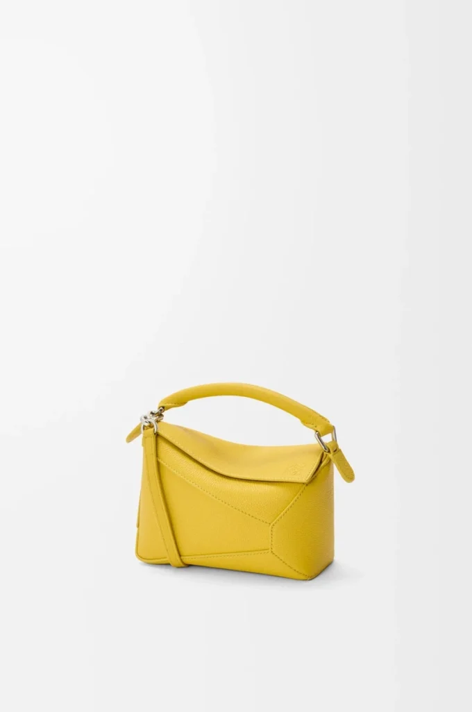 Mini Puzzle Edge bag in soft grained calfskin Dandelion Mini Puzzle Edge bag in soft grained calfskin Dandelion