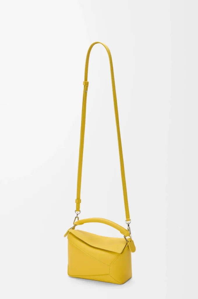 Mini Puzzle Edge bag in soft grained calfskin Dandelion Mini Puzzle Edge bag in soft grained calfskin Dandelion