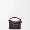 Mini Puzzle Edge bag in soft grained calfskin Dark Chestnut Mini Puzzle Edge bag in soft grained calfskin Dark Chestnut