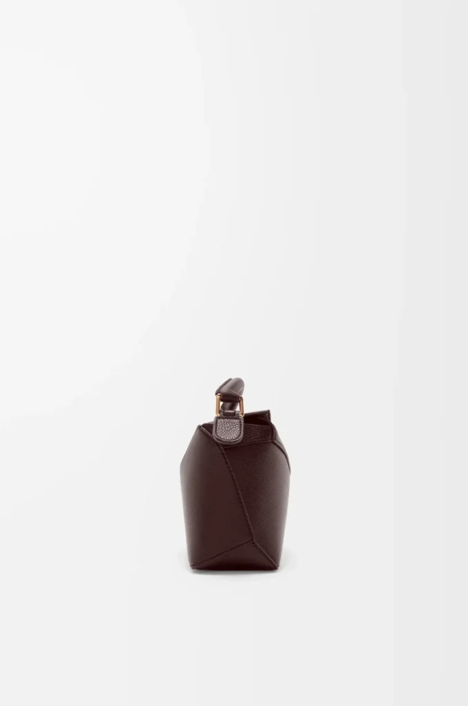 Mini Puzzle Edge bag in soft grained calfskin Dark Chestnut Mini Puzzle Edge bag in soft grained calfskin Dark Chestnut