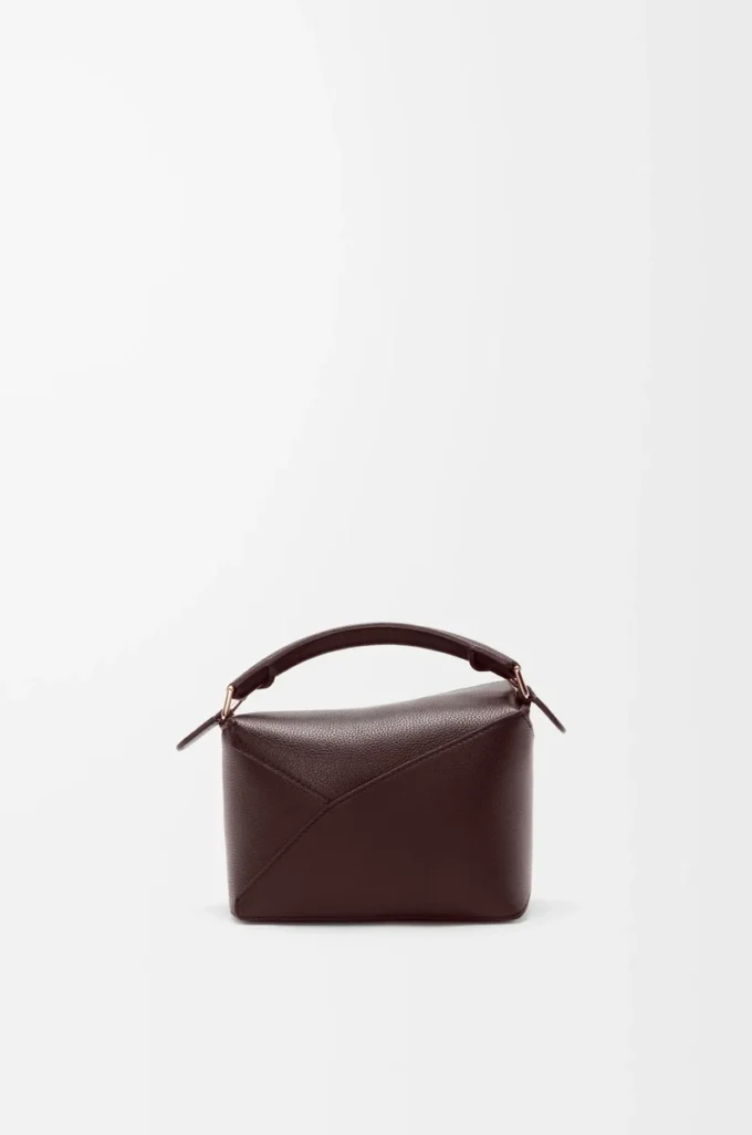 Mini Puzzle Edge bag in soft grained calfskin Dark Chestnut Mini Puzzle Edge bag in soft grained calfskin Dark Chestnut