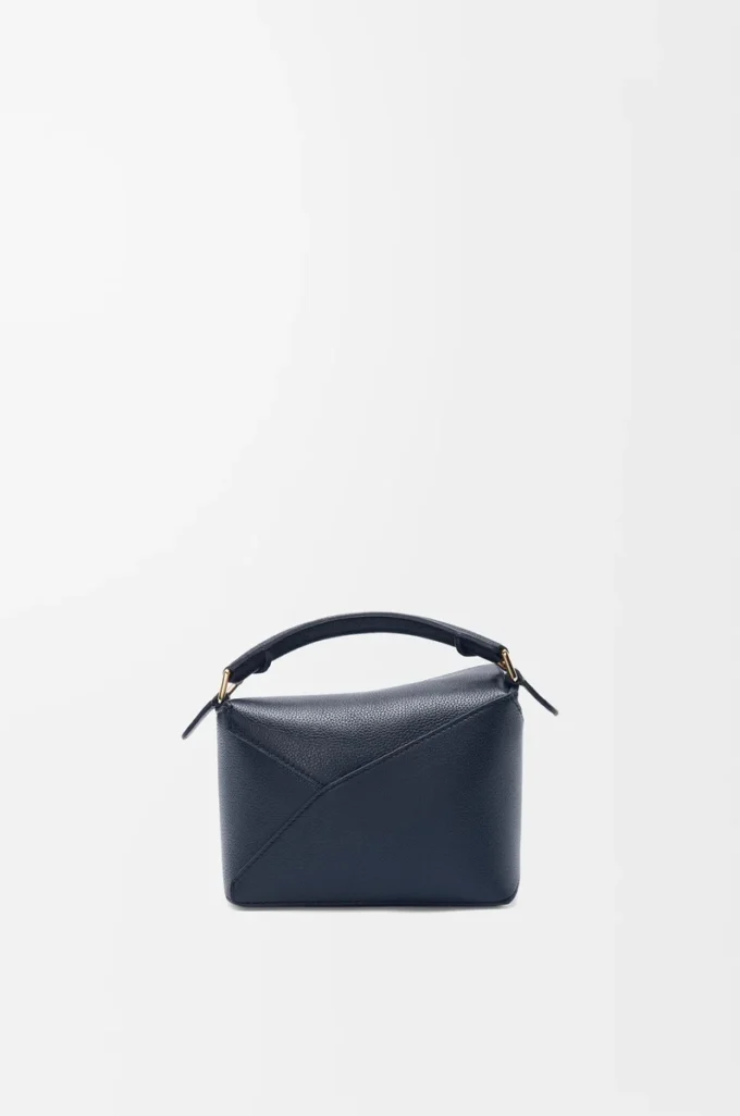 Mini Puzzle Edge bag in soft grained calfskin Deep Navy Mini Puzzle Edge bag in soft grained calfskin Deep Navy