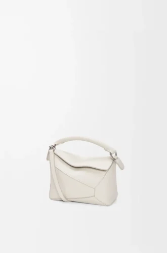 Mini Puzzle Edge bag in soft grained calfskin Light Ghost Mini Puzzle Edge bag in soft grained calfskin Light Ghost