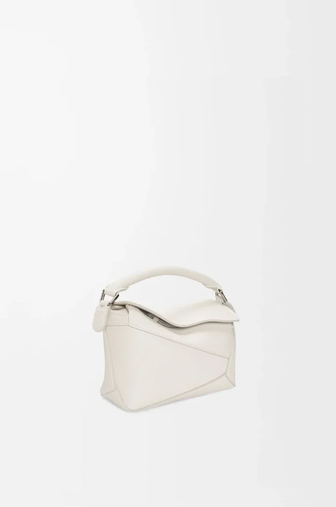 Mini Puzzle Edge bag in soft grained calfskin Light Ghost Mini Puzzle Edge bag in soft grained calfskin Light Ghost