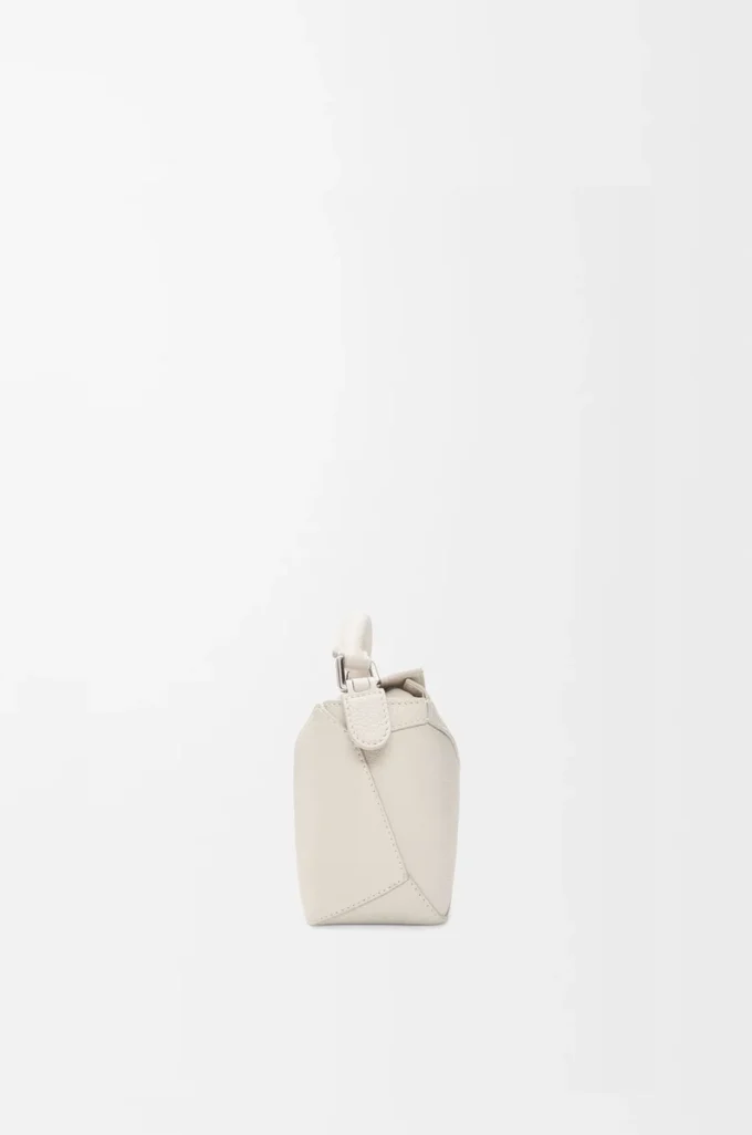 Mini Puzzle Edge bag in soft grained calfskin Light Ghost Mini Puzzle Edge bag in soft grained calfskin Light Ghost