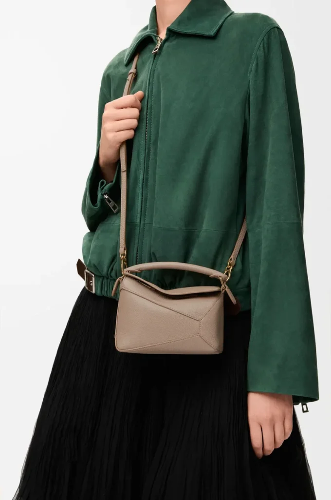 Mini Puzzle Edge bag in soft grained calfskin Sand Mini Puzzle Edge bag in soft grained calfskin Sand