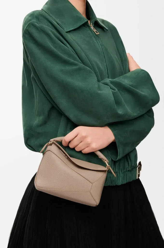 Mini Puzzle Edge bag in soft grained calfskin Sand Mini Puzzle Edge bag in soft grained calfskin Sand