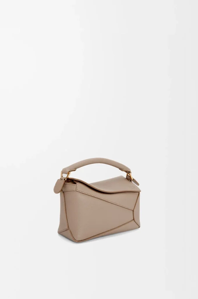Mini Puzzle Edge bag in soft grained calfskin Sand Mini Puzzle Edge bag in soft grained calfskin Sand