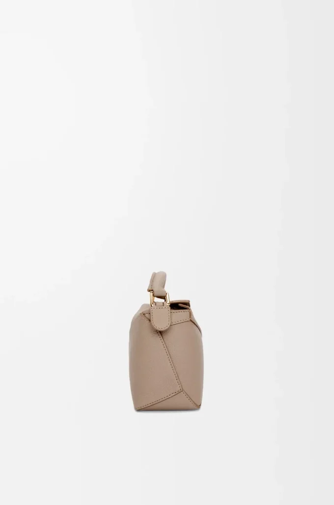 Mini Puzzle Edge bag in soft grained calfskin Sand Mini Puzzle Edge bag in soft grained calfskin Sand