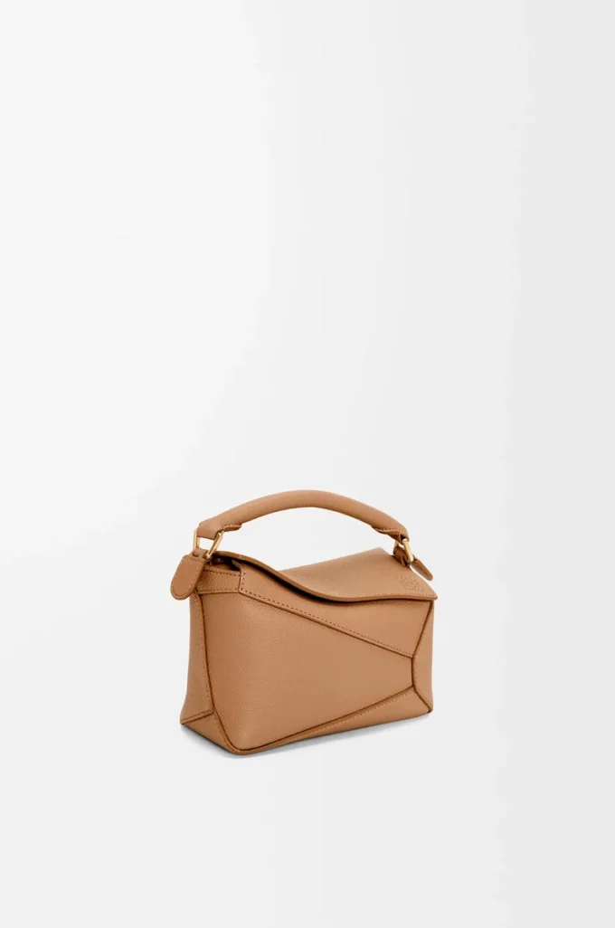 Mini Puzzle Edge bag in soft grained calfskin Toffee Mini Puzzle Edge bag in soft grained calfskin Toffee