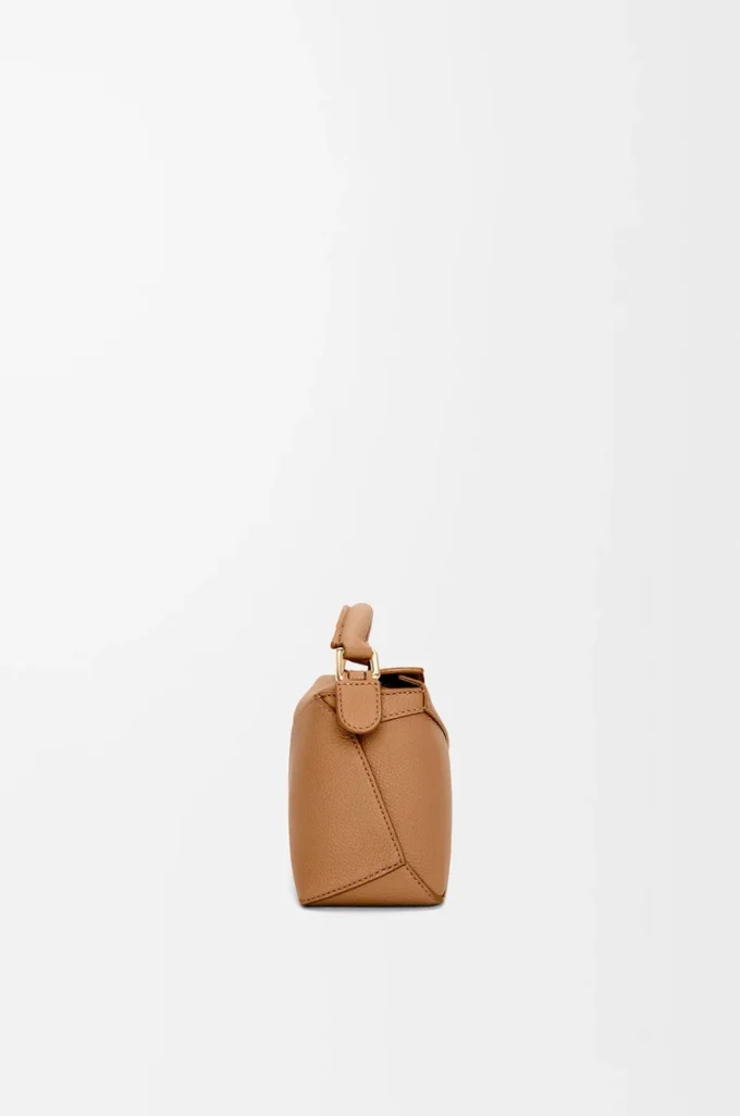 Mini Puzzle Edge bag in soft grained calfskin Toffee Mini Puzzle Edge bag in soft grained calfskin Toffee
