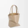 Mini Puzzle Fold tote in shiny calfskin Sand Mini Puzzle Fold tote in shiny calfskin Sand