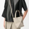 Mini Puzzle Fold tote in soft grained calfskin Light Ghost Mini Puzzle Fold tote in soft grained calfskin Light Ghost