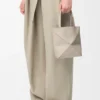 Mini Puzzle Fold tote in soft grained calfskin Light Ghost Mini Puzzle Fold tote in soft grained calfskin Light Ghost
