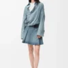 Mini skirt in denim Washed Denim Mini skirt in denim Washed Denim