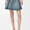 Mini skirt in denim Washed Denim Mini skirt in denim Washed Denim