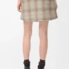Mini skirt in wool and cashmere blend Beige