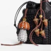Mushroom charm in classic calfskin Maple/Soft White Mushroom charm in classic calfskin Maple/Soft White