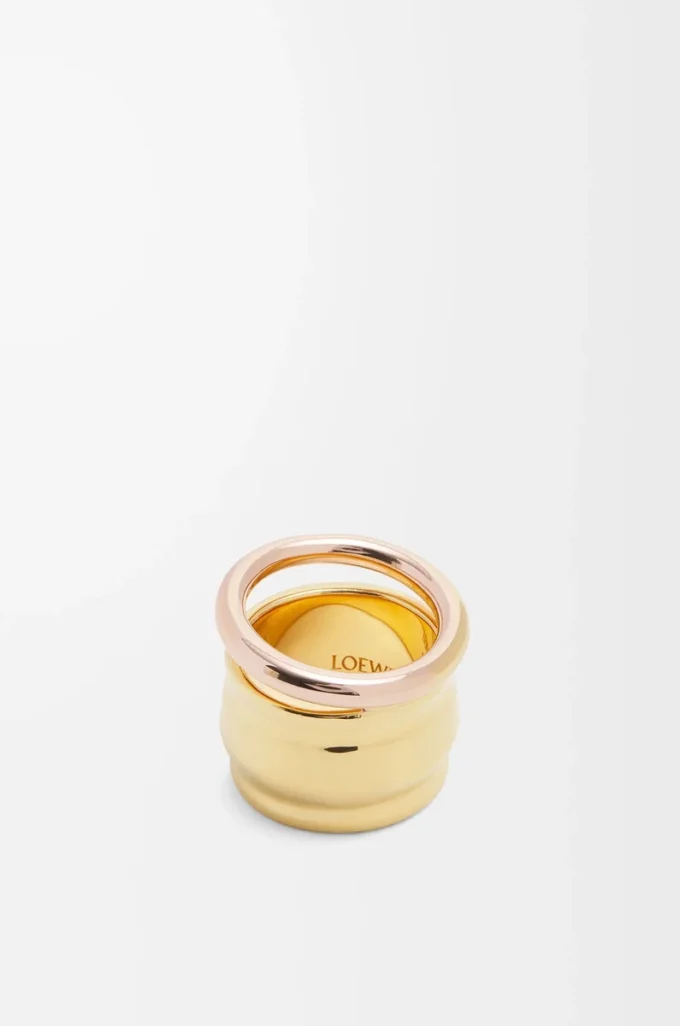 Nappa knot ring in sterling silver Gold/Rose Gold Nappa knot ring in sterling silver Gold/Rose Gold