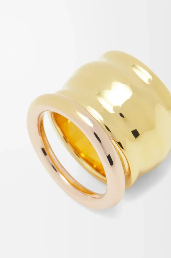 Nappa knot ring in sterling silver Gold/Rose Gold Nappa knot ring in sterling silver Gold/Rose Gold