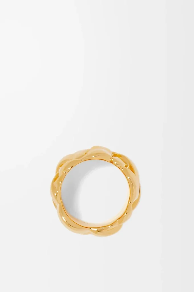 Nest ring in sterling silver Gold