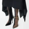 New Comic boot in stretch lambskin and suede Black/Cigar New Comic boot in stretch lambskin and suede Black/Cigar