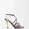 New Comic sandal in mixed leather Multicolor New Comic sandal in mixed leather Multicolor