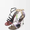 New Comic sandal in mixed leather Multicolor New Comic sandal in mixed leather Multicolor