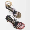 New Comic sandal in mixed leather Multicolor New Comic sandal in mixed leather Multicolor