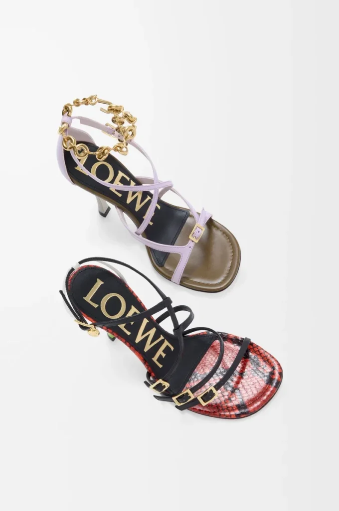 New Comic sandal in mixed leather Multicolor New Comic sandal in mixed leather Multicolor