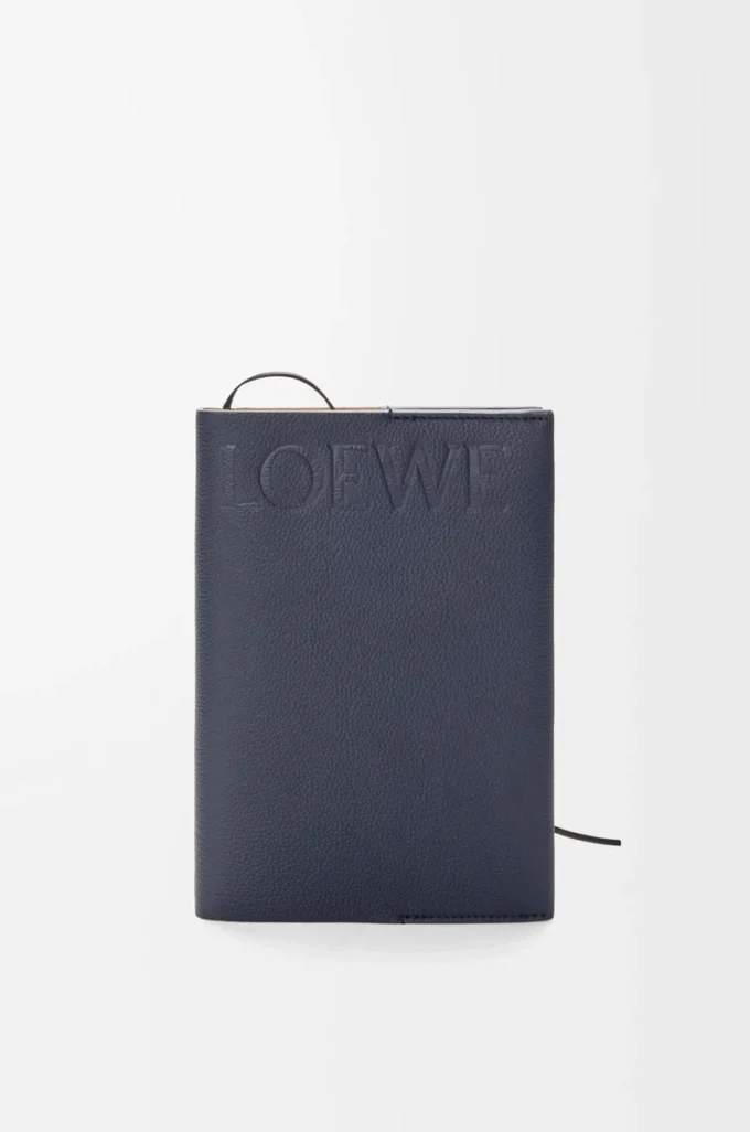 Notebook in calfskin Dark Navy Blue Notebook in calfskin Dark Navy Blue