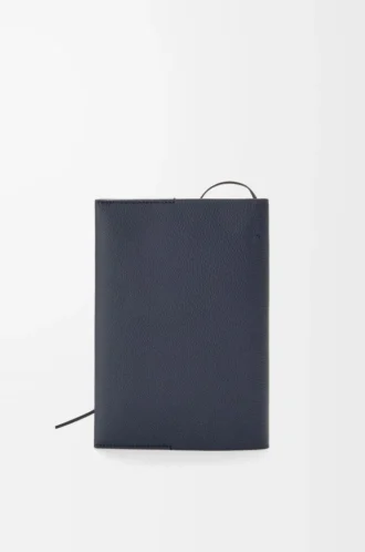 Notebook in calfskin Dark Navy Blue Notebook in calfskin Dark Navy Blue