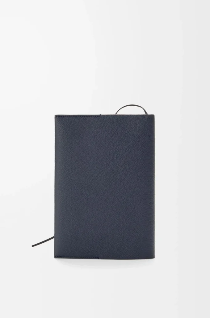 Notebook in calfskin Dark Navy Blue Notebook in calfskin Dark Navy Blue