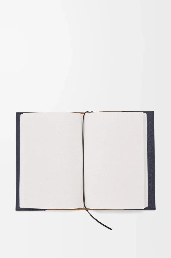 Notebook in calfskin Dark Navy Blue Notebook in calfskin Dark Navy Blue