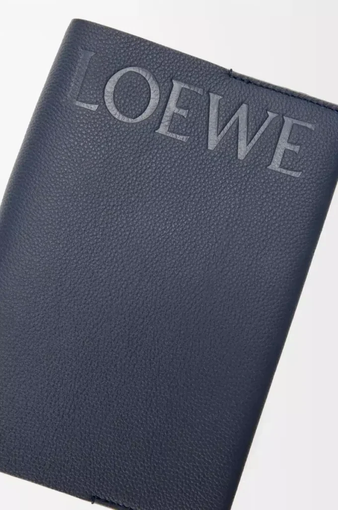 Notebook in calfskin Dark Navy Blue Notebook in calfskin Dark Navy Blue