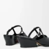 Onda mule in brushed calfskin Black