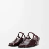 Onda mule in embossed calfskin Burgundy Onda mule in embossed calfskin Burgundy