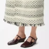 Onda mule in embossed calfskin Burgundy Onda mule in embossed calfskin Burgundy