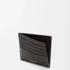 Open cardholder in textured classic calfskin Dark Grey Open cardholder in textured classic calfskin Dark Grey