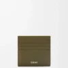 Open cardholder in textured classic calfskin Dark Khaki Open cardholder in textured classic calfskin Dark Khaki